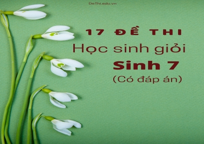Bộ 17 Đề thi học sinh giỏi Sinh 7 (Có đáp án)